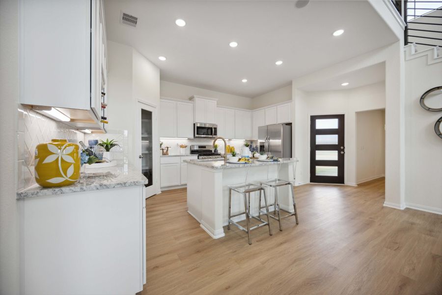 Furnished interior in a model home at Roman Forest in New Caney (Image 3).