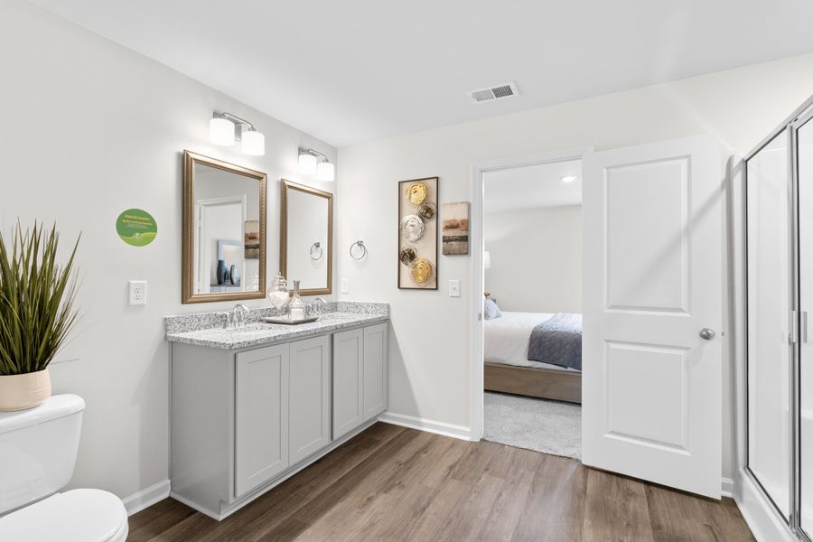 Furnished interior in a model home at Ashton Lakes in Lexington (Image 27).