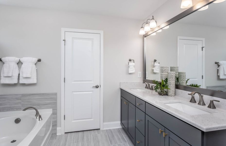 Owner's Bath with Double Bowl Vanity