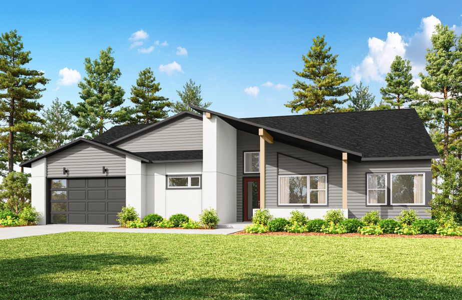 Front exterior of a home in the Jackson Creek community, located in Monument, CO (Image 9).