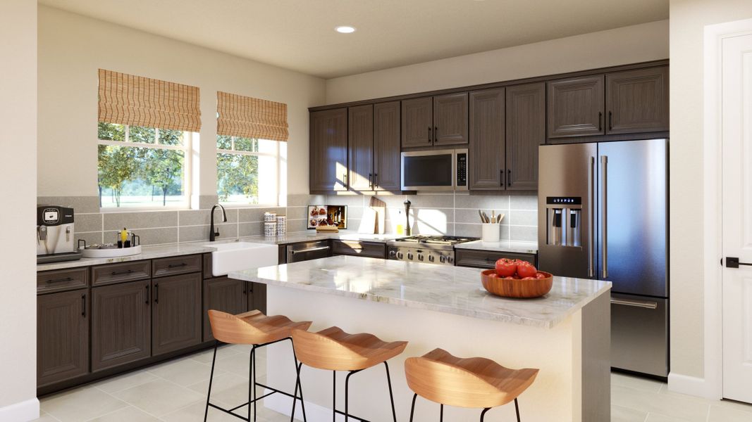 Furnished interior in a model home at Spring Walk at The Junction in Debary (Image 3).