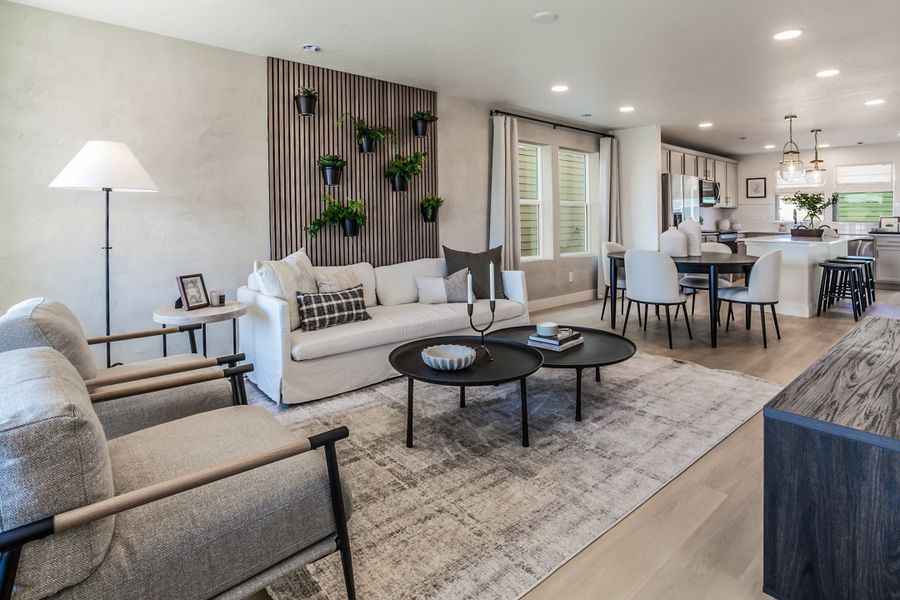Furnished interior in a model home at Bloom in Fort Collins (Image 27).