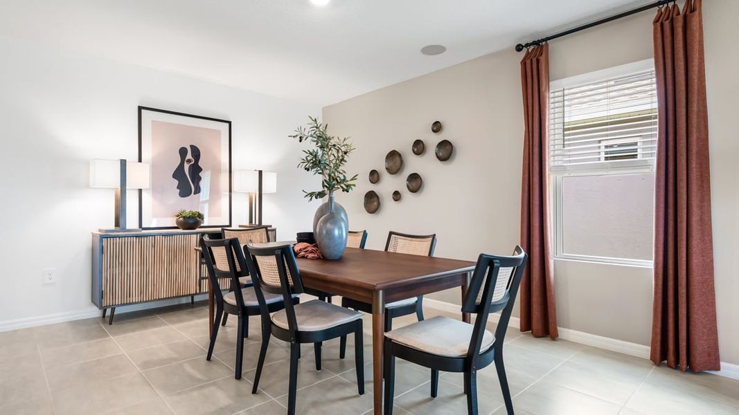 Furnished interior in a model home at Firethorn in Parrish (Image 35).