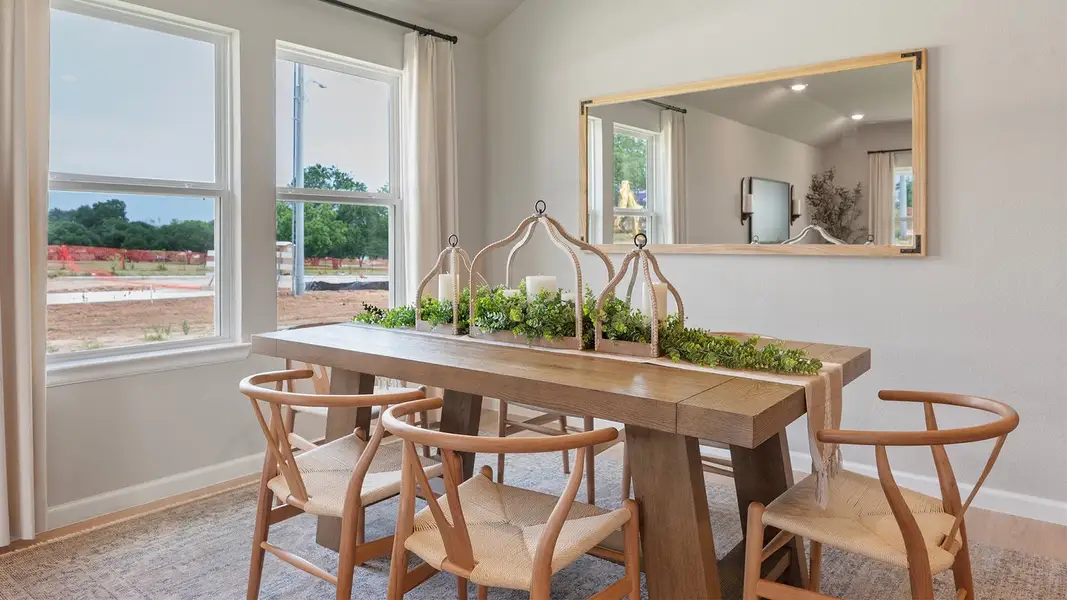 Furnished interior in a model home at Wilkins Valley in Brenham (Image 11).