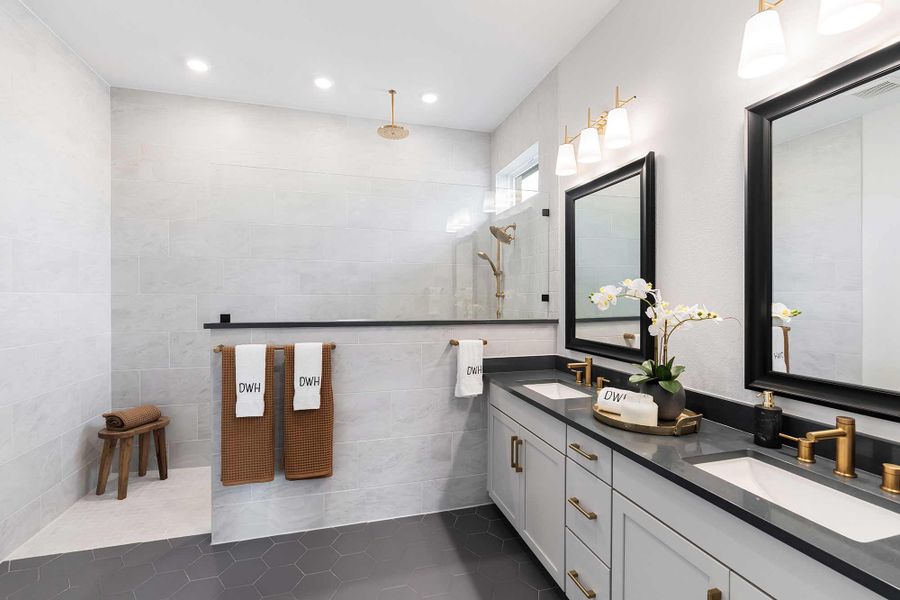 Furnished interior in a model home at Walden Creek – Summit Collection in Montgomery (Image 6).