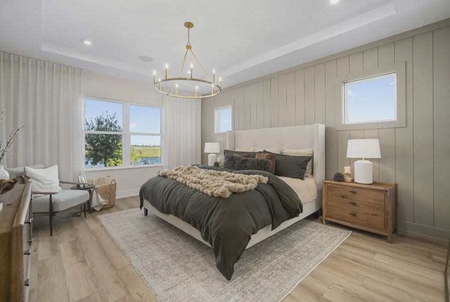 Furnished interior in a model home at Rye Ranch in Parrish (Image 13).