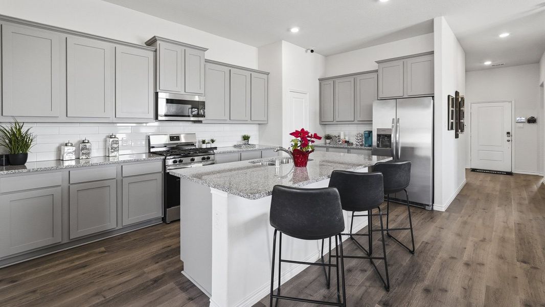 Furnished interior in a model home at The Woods at Lindsey Place in Anna (Image 90).