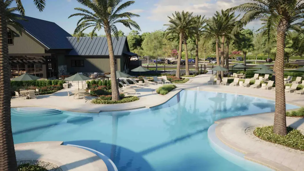 Close-up of pool amenity