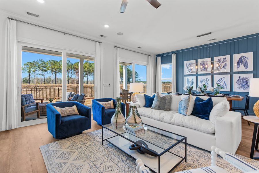 Furnished interior in a model home at Riverwalk Single Family in Leland (Image 8).