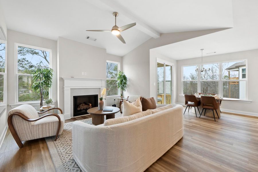 Furnished interior in a model home at Heritage Walk in Chattanooga (Image 21).