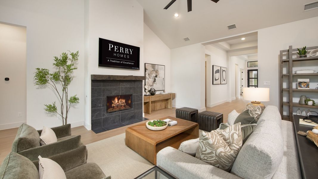 Furnished interior in a model home at Creek of Driftwood Half Acre in Driftwood (Image 8).