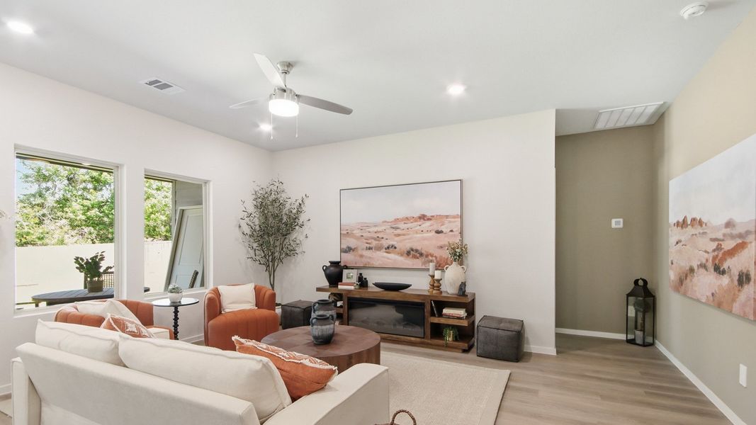 Furnished interior in a model home at Mill Creek in Magnolia (Image 38). Furnished interior in a model home at Mill Creek in Magnolia (Image 38).