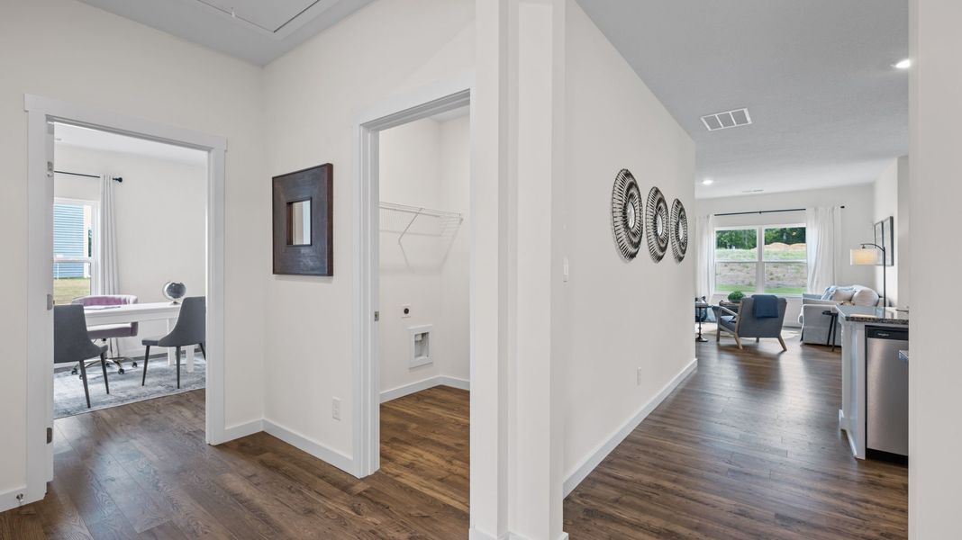 Furnished interior in a model home at Hillcrest Landing in McDonald (Image 8).