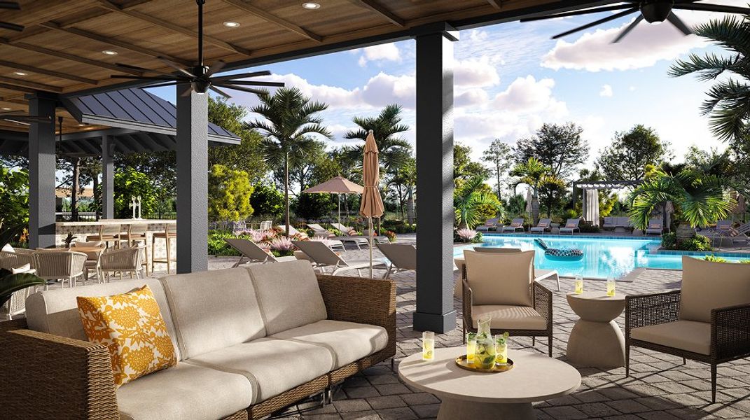 Acacia Fields Amenity Pool Covered Patio Seating 10 31 25