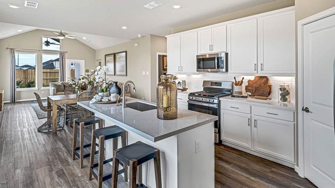 Furnished interior in a model home at Avalon at Cypress in Cypress (Image 9).