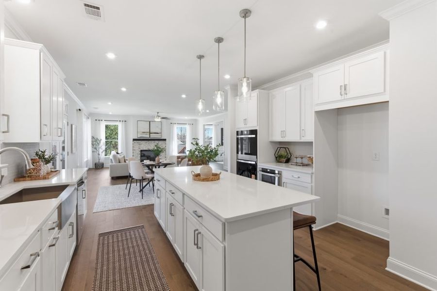 Furnished interior in a model home at The Estates at Hurricane Pointe in Douglasville (Image 29). Furnished interior in a model home at The Estates at Hurricane Pointe in Douglasville (Image 29).