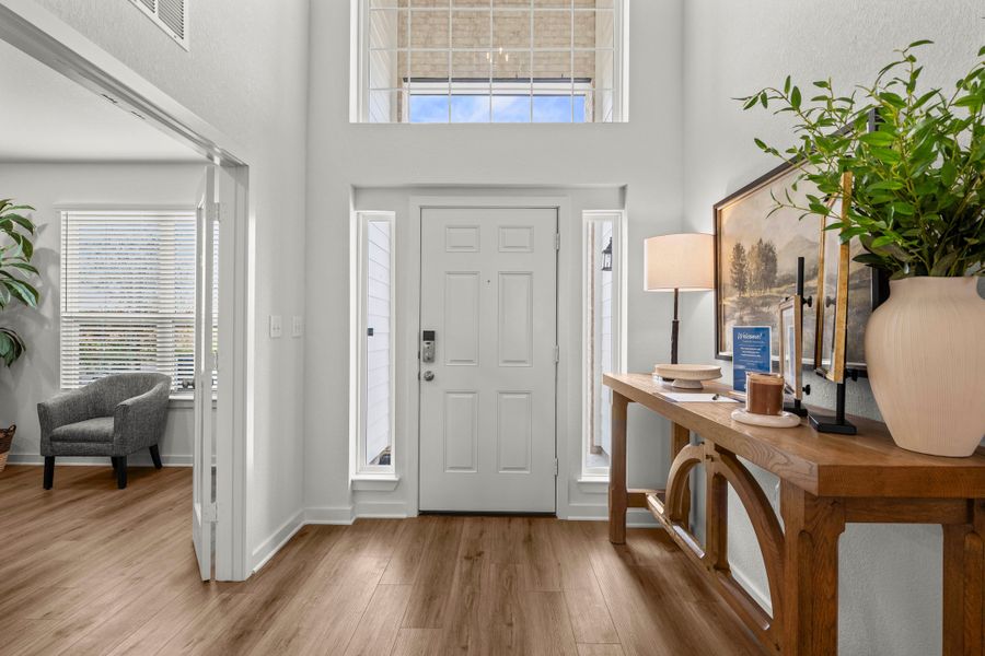 Furnished interior in a model home at Rancho San Gabriel in Georgetown (Image 26). Furnished interior in a model home at Rancho San Gabriel in Georgetown (Image 26).