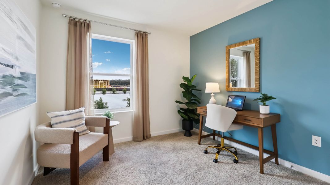 Furnished interior in a model home at Somerset Bay in Spring Hill (Image 18).