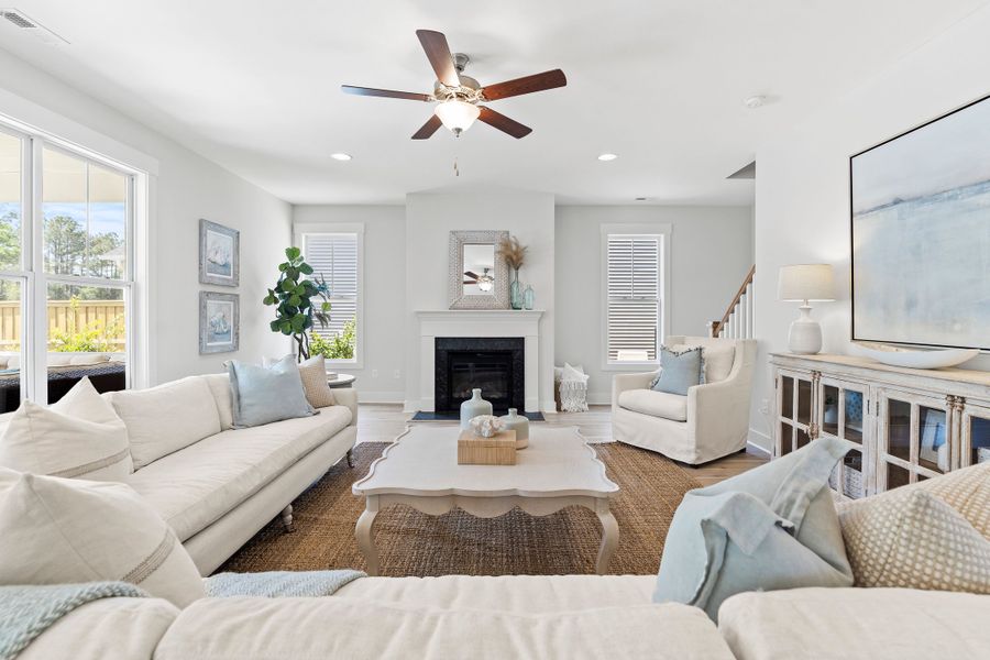 Furnished interior in a model home at The Bluffs at Lake Waccamaw in Lake Waccamaw (Image 7).