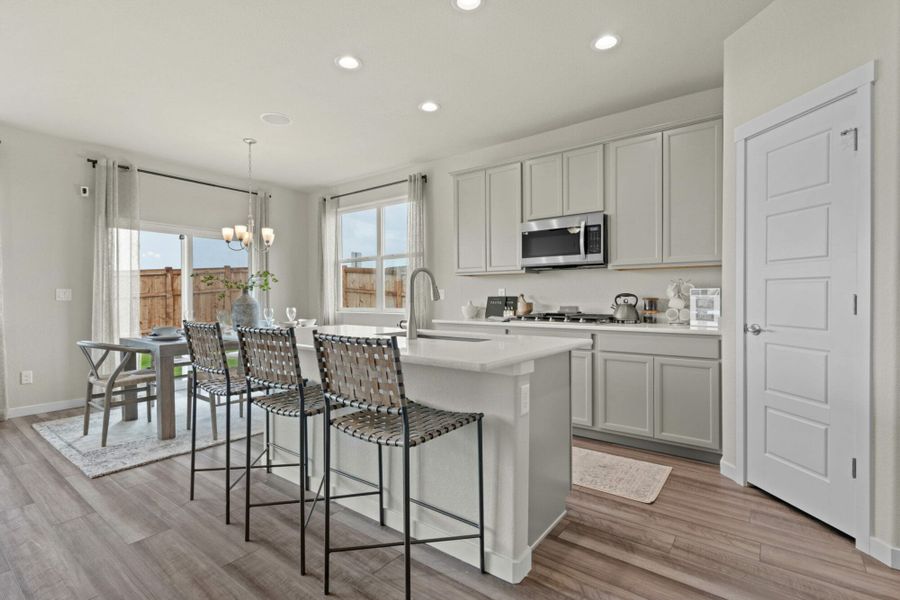 Furnished interior in a model home at Hidden Valley – Clover Collection in Severance (Image 23).