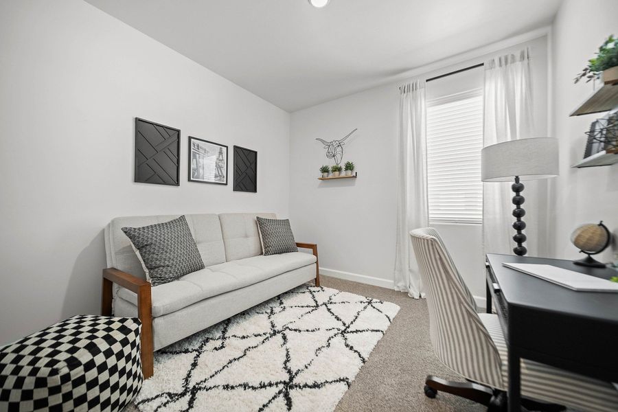 Furnished interior in a model home at Summer Sky North in El Paso (Image 36).