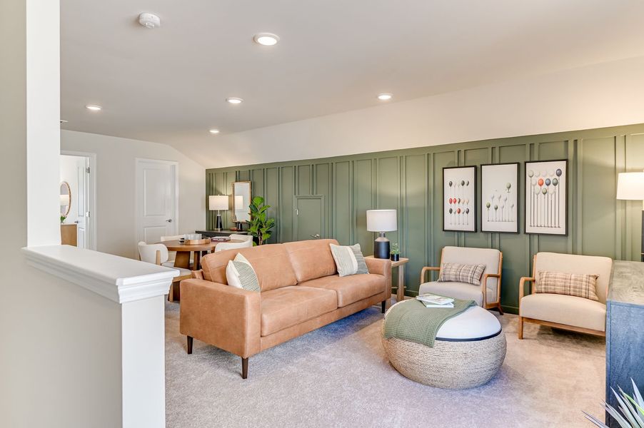 Upper finished attic gives even more options