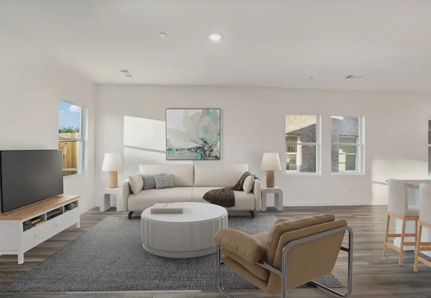 Furnished interior in a model home at Broadmoor Village in Cedar Hill (Image 6).