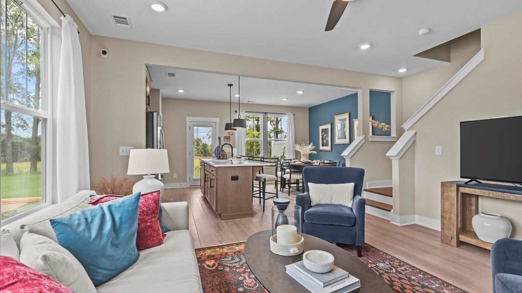 Furnished interior in a model home at Ransdell Pointe in Spartanburg (Image 24).