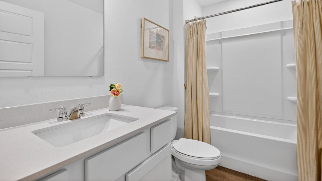Furnished interior in a model home at Sawmill Branch in Palm Coast (Image 48).