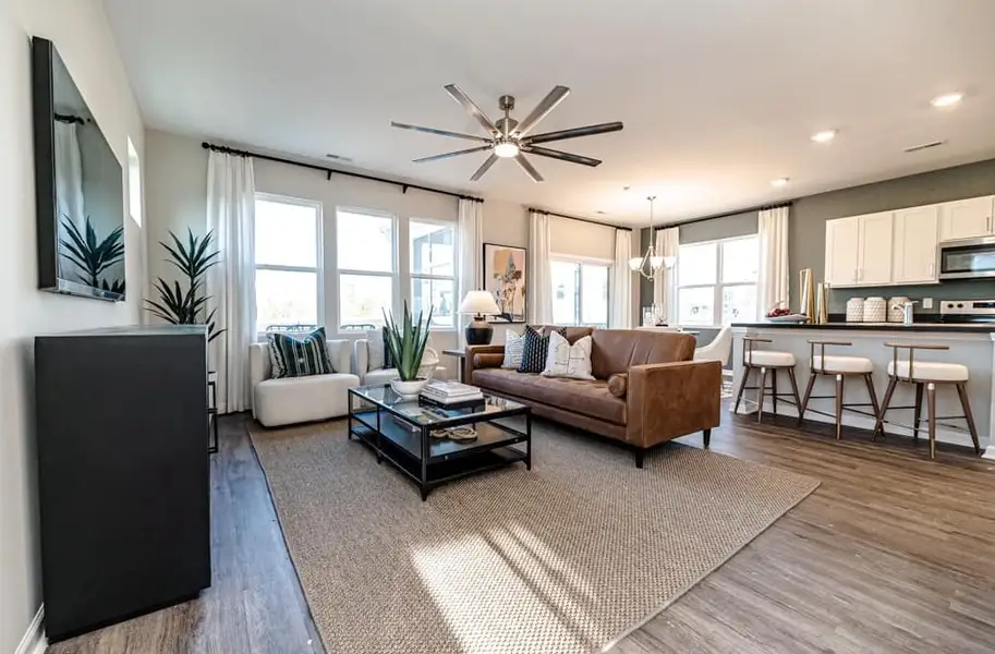 Furnished interior in a model home at Sandy Springs in Aberdeen (Image 4).