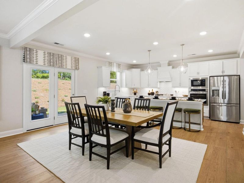 Furnished interior in a model home at Enclave at Belmont in Belmont (Image 4).
