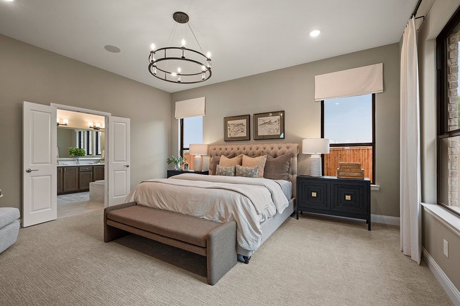 Furnished interior in a model home at Timberbrook in Justin (Image 9). Furnished interior in a model home at Timberbrook in Justin (Image 9).