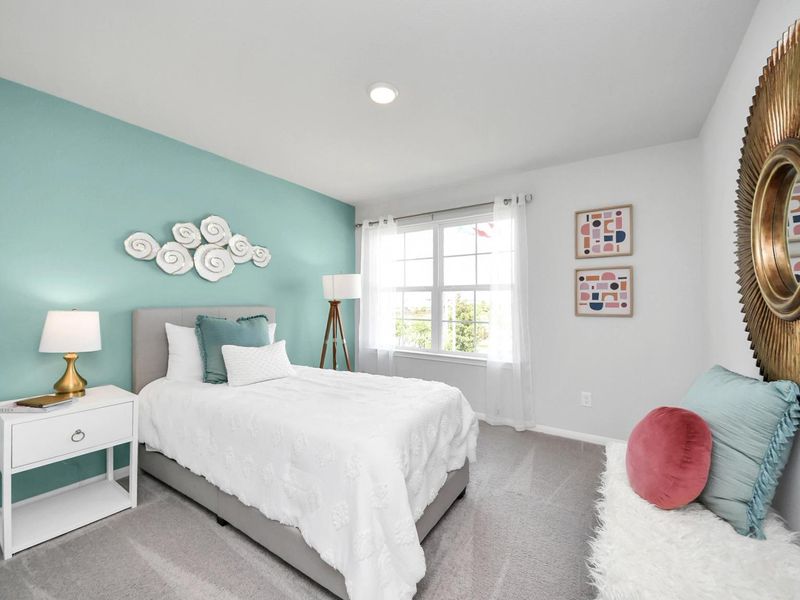 Furnished interior in a model home at Sunterra in Katy (Image 36).