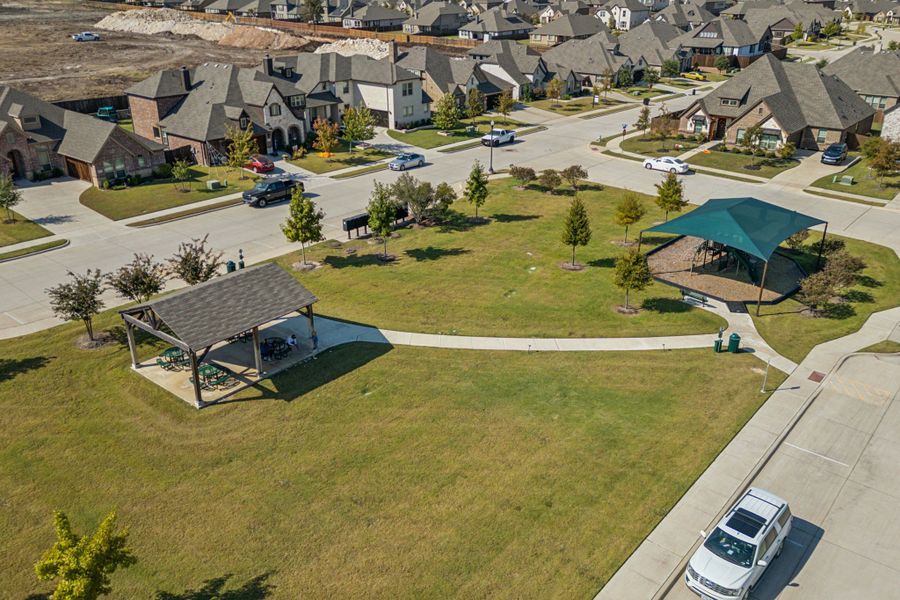 Aerial view of the Massey Meadows community in Midlothian, TX, showing layout and nearby surroundings (Image 11).