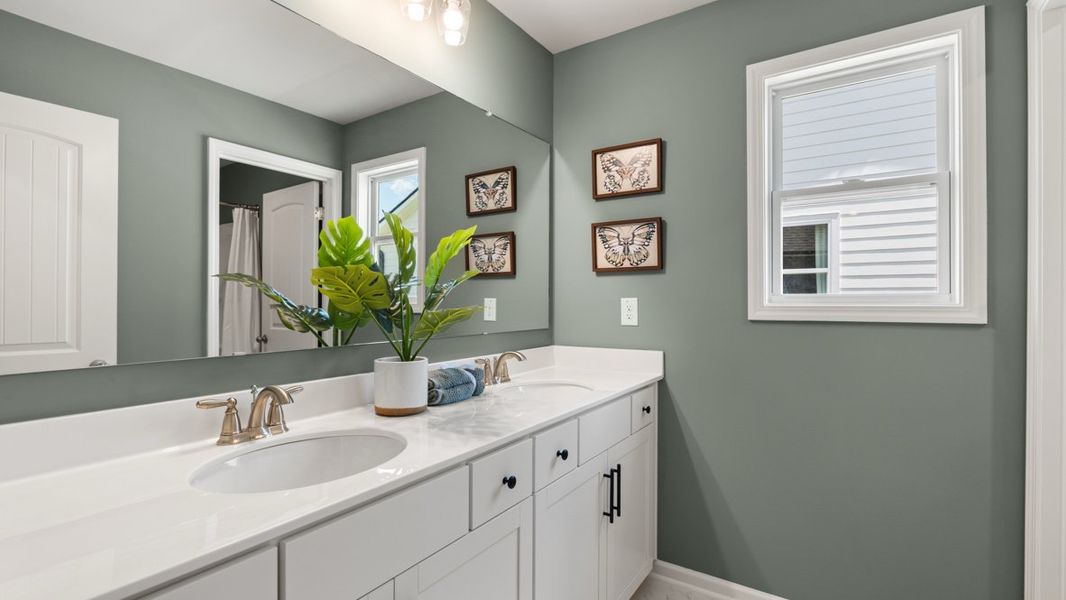 Furnished interior in a model home at Hamptons at Riverwood East in Dallas (Image 19).