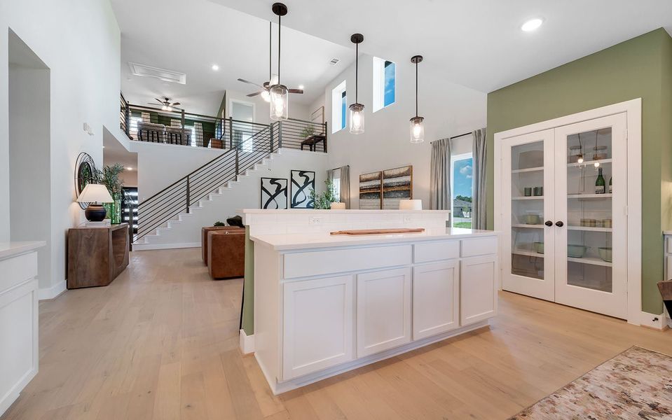 Furnished interior in a model home at Grande Estates in Bertram (Image 24).