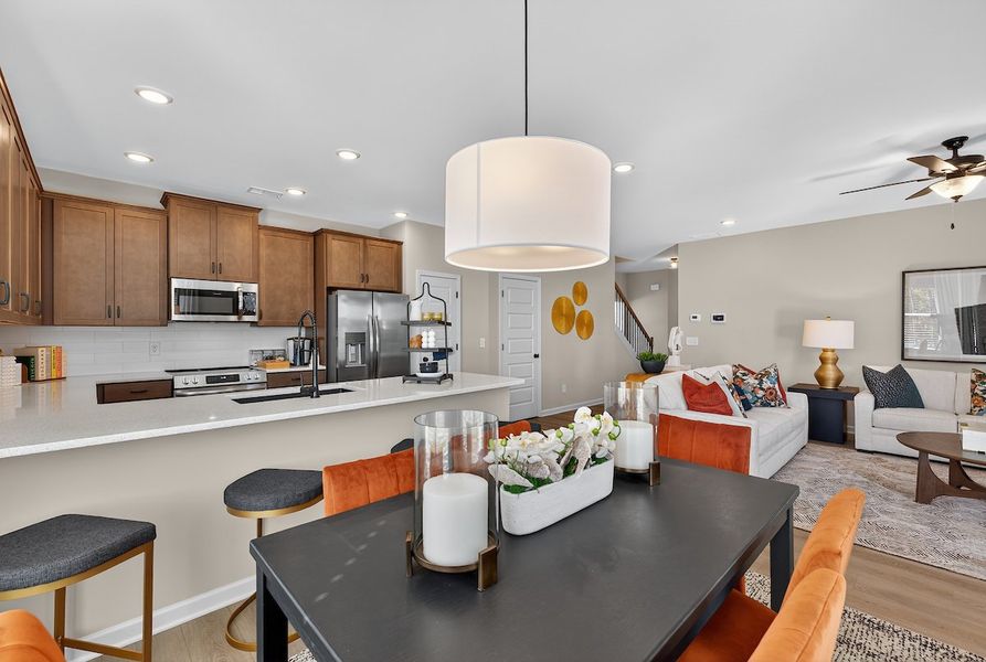 Furnished interior in a model home at Stonebridge North in Macon (Image 34).