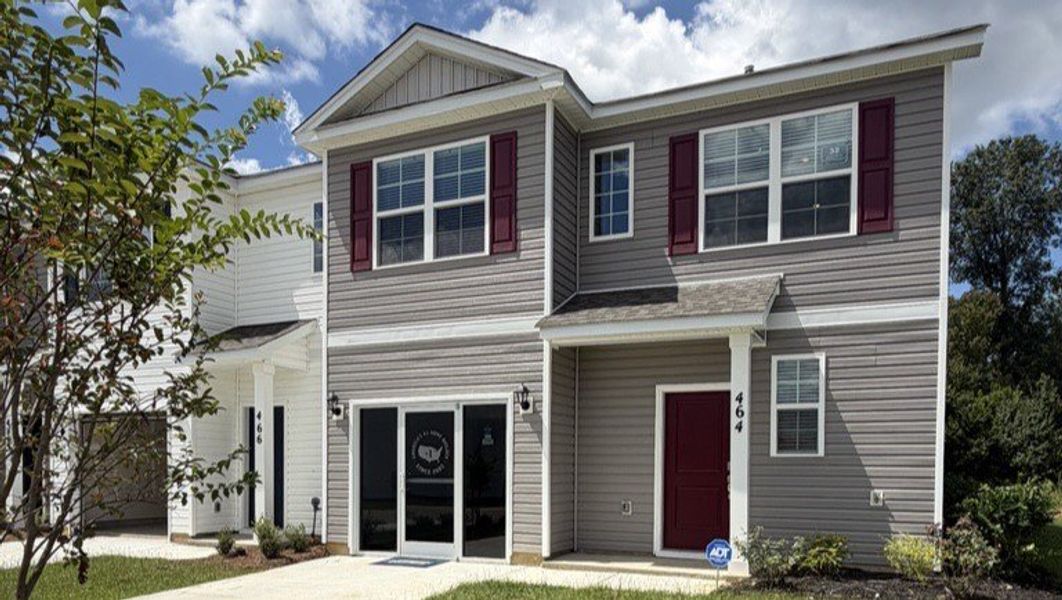 Front exterior of a home in the Hunter's Branch Townhomes community, located in Hopkins, SC (Image 3). Front exterior of a home in the Hunter's Branch Townhomes community, located in Hopkins, SC (Image 3).