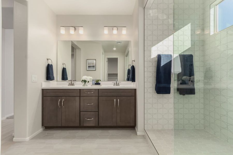 Furnished interior in a model home at Agave Springs at Teravalis in Buckeye (Image 12).