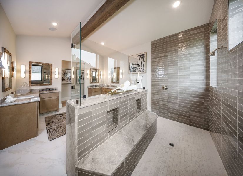 Furnished interior in a model home at Harper Estates in Celina (Image 6).