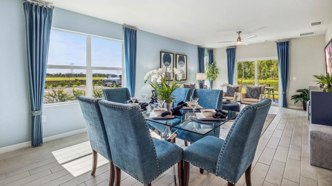 Furnished interior in a model home at Bentley Crossing in Fort Myers (Image 38).
