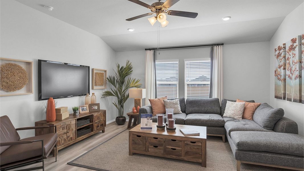 Furnished interior in a model home at The Terrace in Temple (Image 12). Furnished interior in a model home at The Terrace in Temple (Image 12).