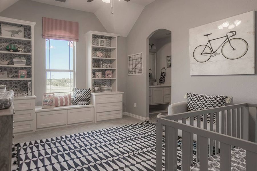 Furnished interior in a model home at Cambridge Estates in Prosper (Image 28).
