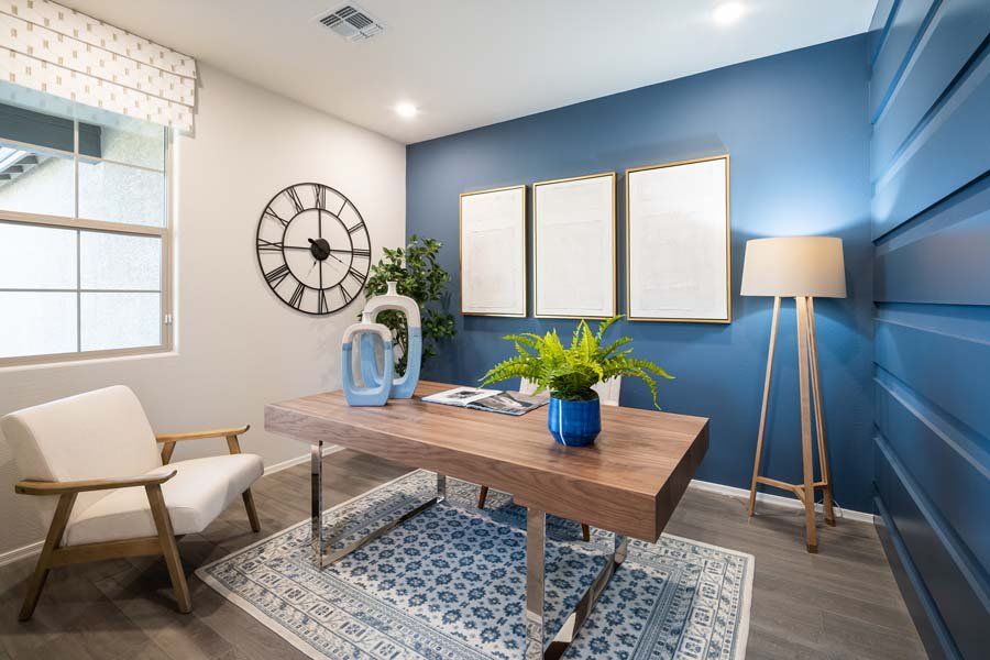 Furnished interior in a model home at Beacon Hill at Marley Park in Surprise (Image 29).