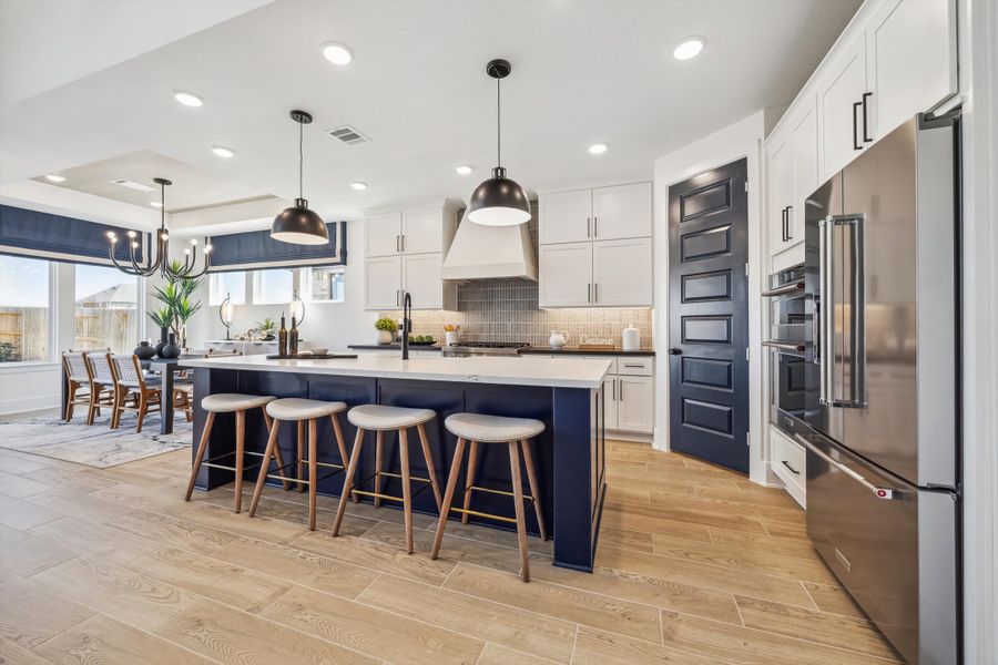 Furnished interior in a model home at Brookewater - 55' in Rosenberg (Image 12).