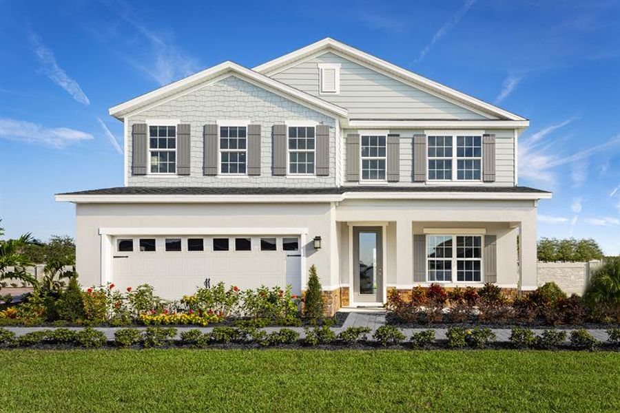 Quick-move-in home with front porch, covered lanai, and upgraded kitchen!