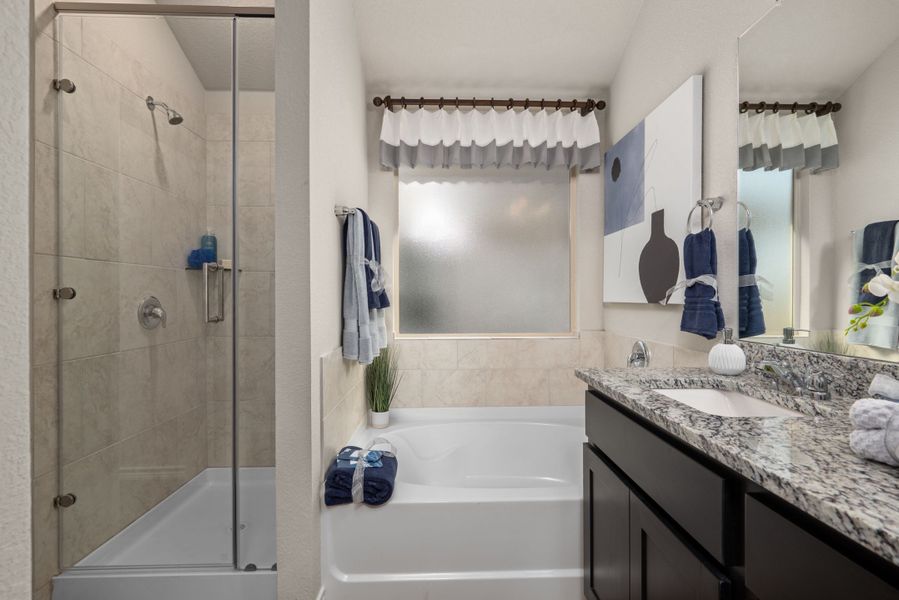 Furnished interior in a model home at Southern Pointe in College Station (Image 28). Furnished interior in a model home at Southern Pointe in College Station (Image 28).