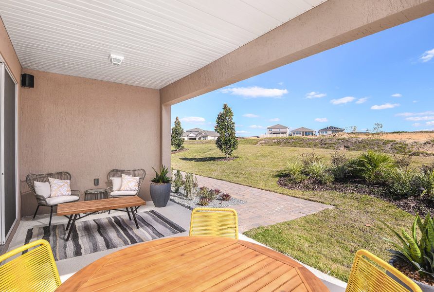 Furnished interior in a model home at John's Lake Landing - Cottage Series in Clermont (Image 13).