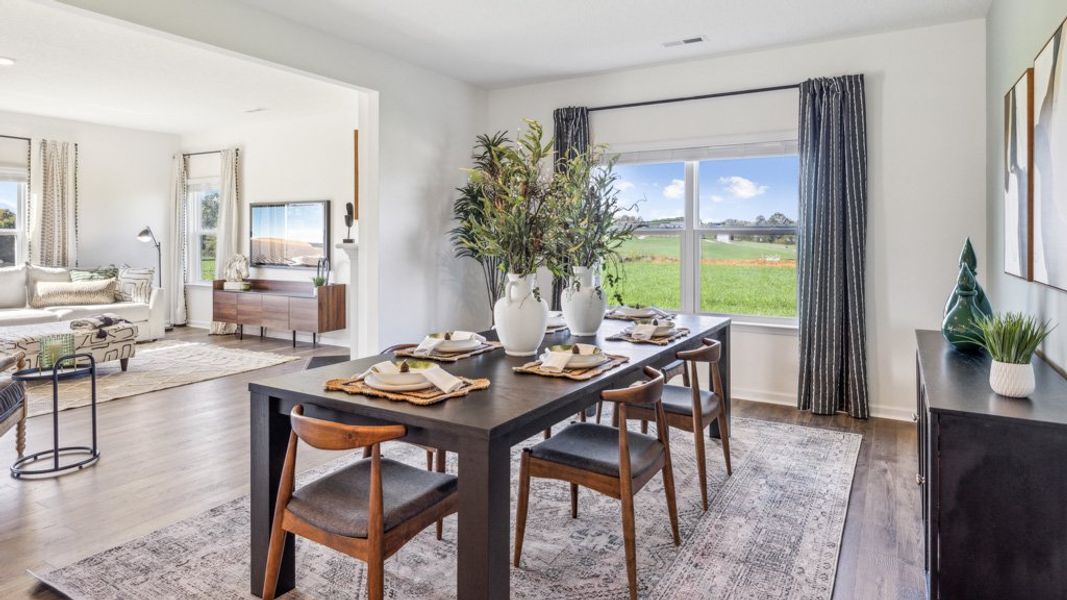 Furnished interior in a model home at Sharps Glen in Seymour (Image 8).