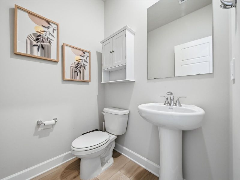 Furnished interior in a model home at Southwell Commons in Anderson (Image 9). Furnished interior in a model home at Southwell Commons in Anderson (Image 9).